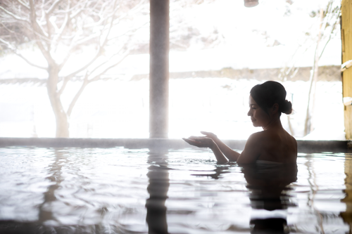 秋の宮山荘女性限定プラン 露天風呂